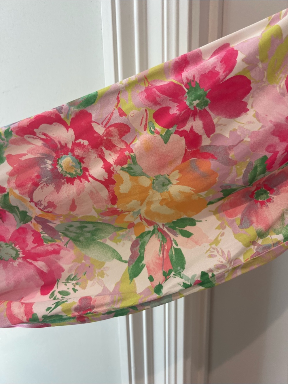 Current Air Floral Collared Shirt in Pink, Green & Yellow Size Small - Picture 5 of 16